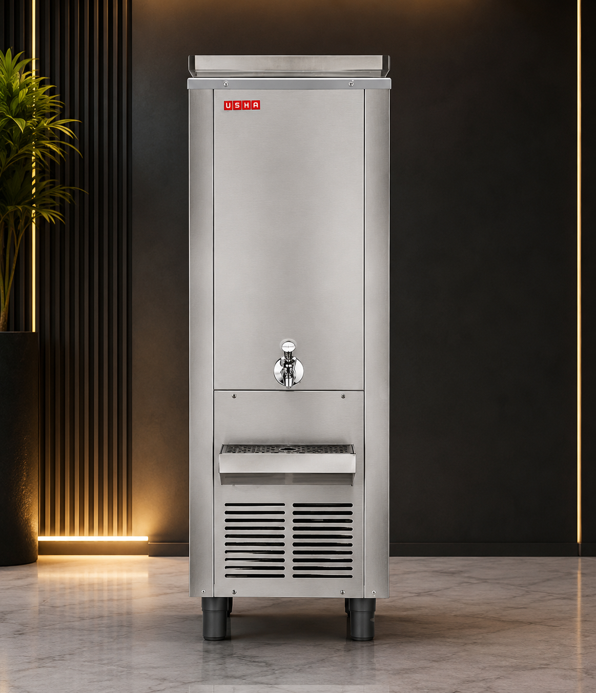USHA 40L Storage Capacity, SS Electric Water Cooler Model No 15/40