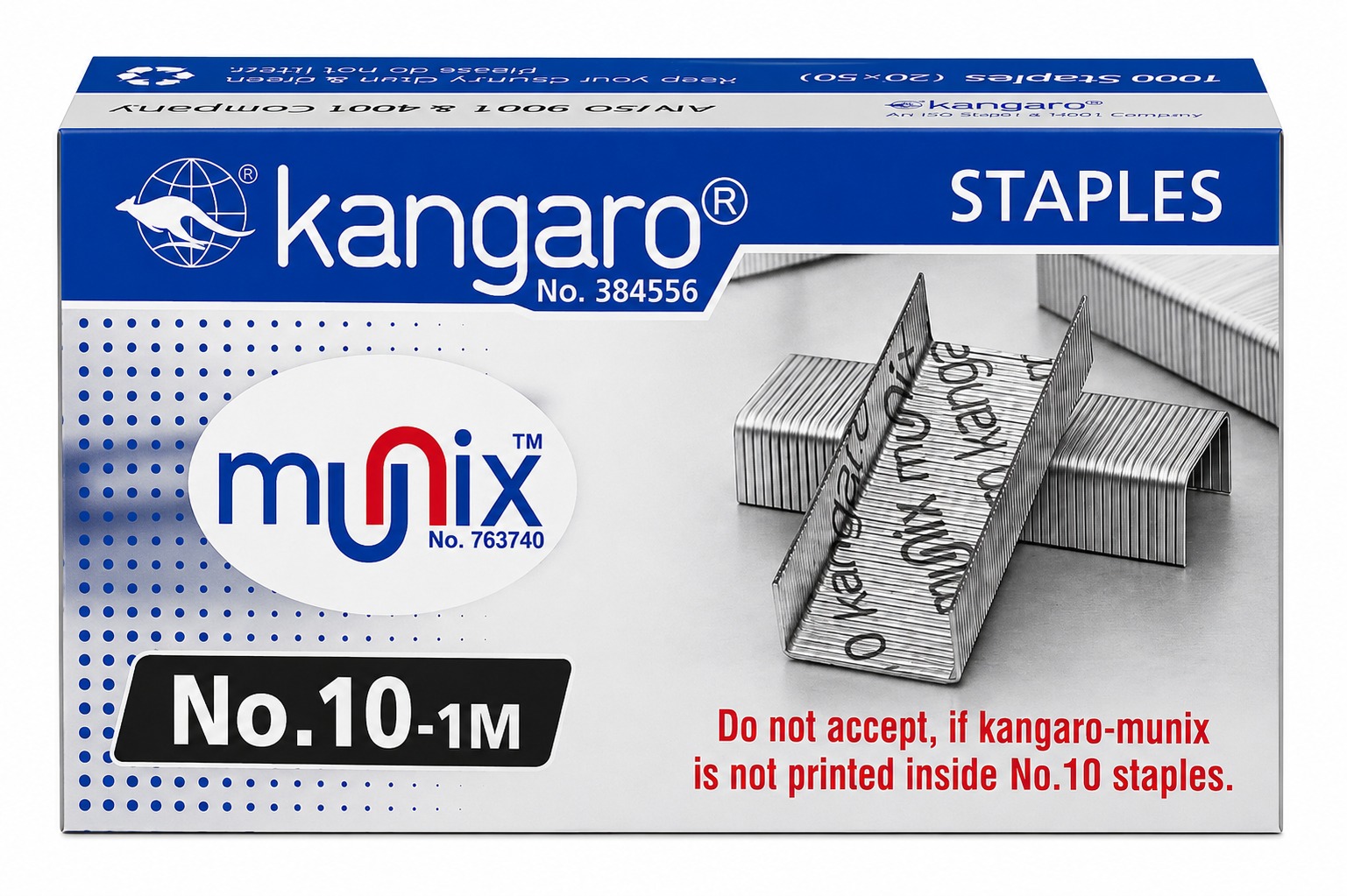 KANGARO STAPLES PIN NO. 10